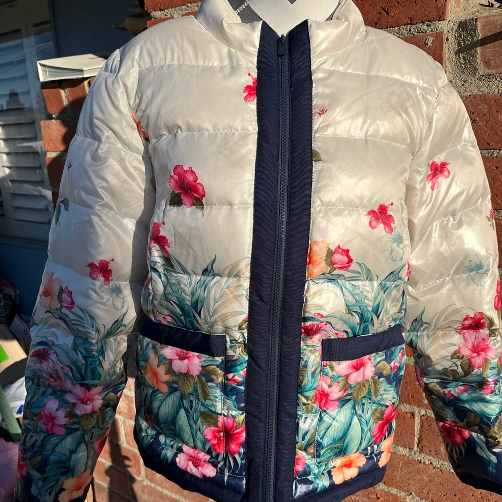 Tommy Bahama Women Beachy Blossom Down Jacket, Size L